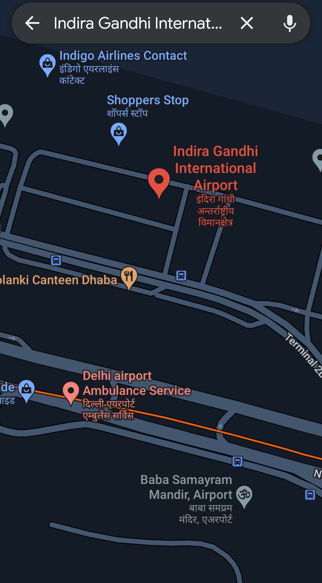 Map of Delhi Airport